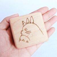 Sinzyo Handmade Wooden Tonari No Totoro Music Box Wood Carved Mechanism Musical Box Gift For Christmas Valentines day  Birthday Jewelry Music Boxes