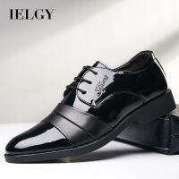 IELGY รองเท้ารองเท้าลำลองสำหรับผู้ชาย,รองเท้าใส่ทำงานรองเท้าหนังใหม่