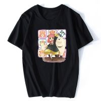 Anime Spy x Family Anya Loid Forger Yor Forger Men Cotton T-Shirt Harajuku Unisex Trendy Clothes Short Sleeve Top