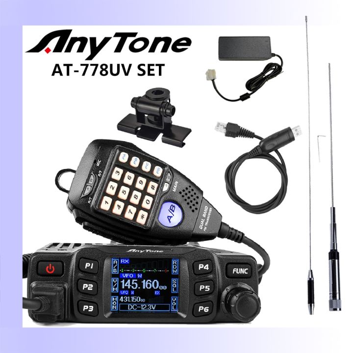 36 Anytone AT-778UV Dual Band Transceiver Mini Mobile Radio Station VHF  136-174 UHF 400-480Mhz Amateur Radio Walkie Talkie 25W Lazada PH
