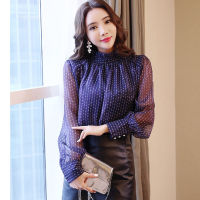 new arrived 2019 spring blouse women long sleeved shirt female fashion loose blouse office lady clothing