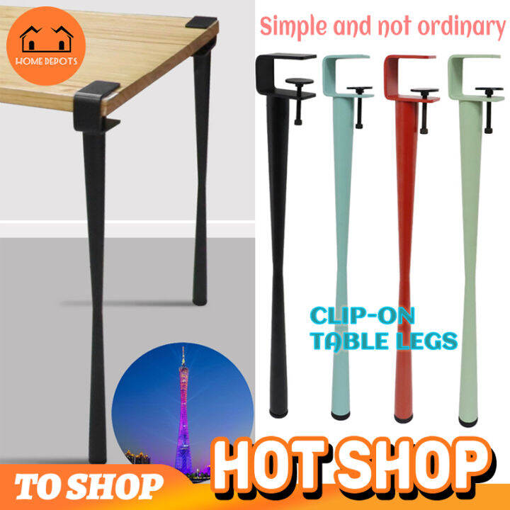 Home Depots Clamp type adjustable table leg 4pcs [for Desk, Dining