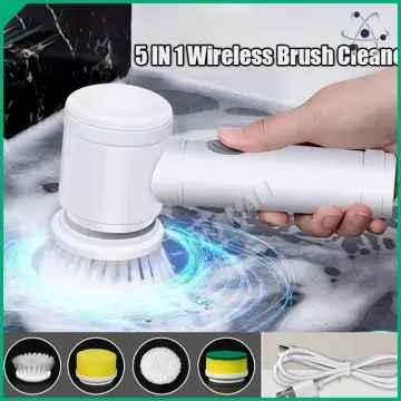 Electric Cleaning Brush Wireless USB Rechargeable Housework Kitchen  Dishwashing