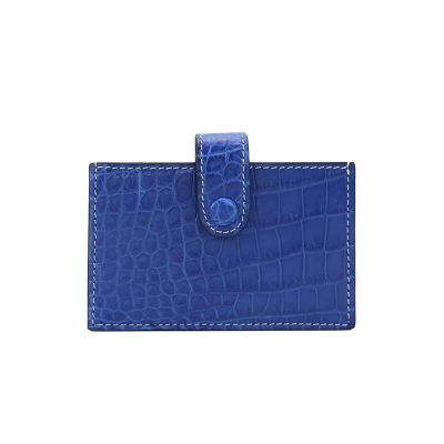 New luxury hot selling real crocodile leather accordion card holder alligaror skin card case with big capacity
