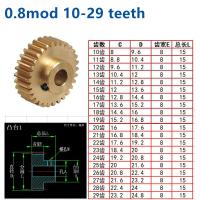 0.8ทองแดงขั้นนูน Mod 12T 13T 14T 15T 16T 17T 18T 19T 20T 21T 22T 23T 24T 25T 26T 27T 28 29ฟันเกียร์ทรงกระบอก