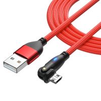 3a ไมโคร Usb ชนิด C สายชาร์จเร็ว Samsung องศา Xiaomi สำหรับโอนสายชาร์จโทรศัพท์หมุน180ข้อมูล Type-C