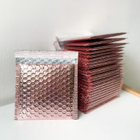 50PCS Laser Silver Packaging Shipping Bubble Mailer Gold Foil Plastic Padded Envelope Gift Bag Rose Gold Mailing Envelope Bag