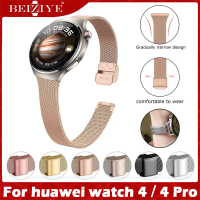 สายนาฬิกา for huawei watch 4 pro สาย for huawei watch 4 สาย watch4 สาย Loop Slim Milanese Strap metal นาฬิกา สมาร์ทวอทช์ วัสดุ สแตนเลสสตีล สายนาฬิกาข้อมือสำหรับ Replacement Accessories