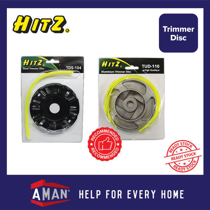 HITZ Aluminium Steel Trimmer Disc Grass Cutter Trimmer Line Cutting