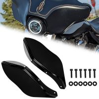 Black Motorcycle Side Wings Side Batwing Fai Wind Deflector Air Deflectors Windshields For Harley Electra Street Glide 96-13