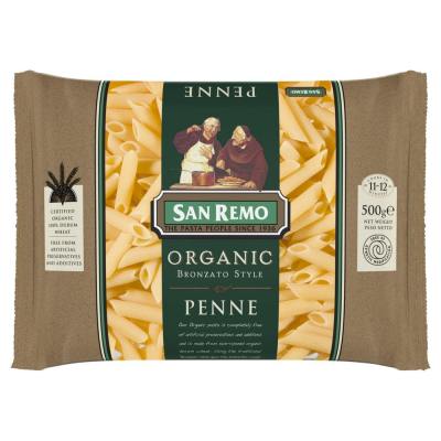 San Remo Organic Penne 500g ซานรีโม่เพนเน่ ออร์แกนิค ขนาด 500 กรัม (0451)