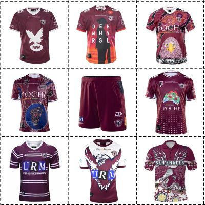 Manly Sea / Jersey / - - Nines Heritage Eagles Mens Anzac Indigenous Size:S-XXXL / / Home Rugby [hot]2019-2020 2021