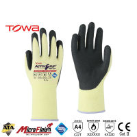 ถุงมือเคฟล่าร์เคลือบไนไตร TOWA รุ่น ActivGrip™ ATA 534 ถุงมือกันบาด ถุงมือกันความร้อน