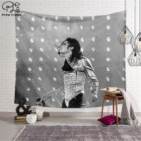 【cw】Michael Jackson pattern Funny cartoon Blanket Tapestry 3D Printed Tapestrying Rectangular Home Decor Wall Hanging style-3