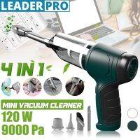 9000Pa Mini Cordless Air Blower Handheld Air Duster Wireless keyboard Car Vacuum Cleaner Portable Cyclonic Suction DC 7.4V 4-In-1