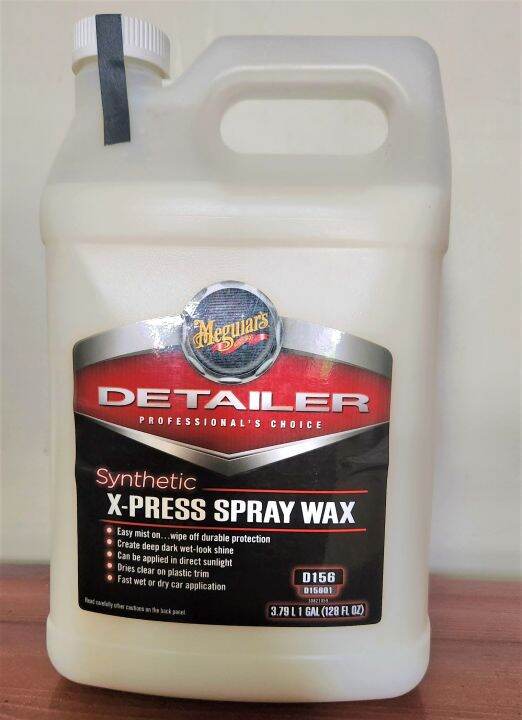 Meguiars D15601 Synthetic XPress Spray Wax, 1 Gallon Lazada PH