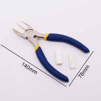 Double Nylon Jaw Pliers Flat Nose Pliers With Adhesive Jaws For DIY Jewelry Making Hobby Projects, Blue