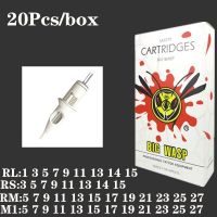 BIGWASP Tattoo Needle for Tattoo Machine RL RS RM M1 #10-0.3mm #12-0.35mm 1001RL 1003RS 20Pcs/box Free Shipping