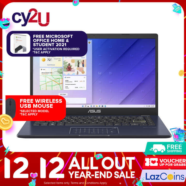 Asus Vivobook Go 14 E410K-AEK289WS 14" FHD Laptop - Peacock Blue (Intel ...