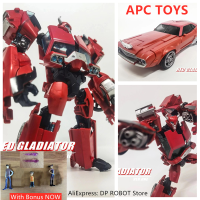 【พร้อมโบนัสในสต็อก】APC Toys Transformation Red Gladiator Ver.one Cliffjumper Action Figure With