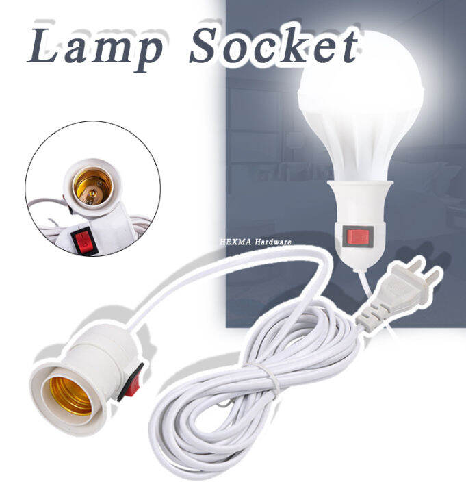 Lamp Bulb Holder With Switch Led Light Bulb Extension Socket Applicable
