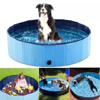 【LZ】 Dog Pool Foldable Dog Swimming Pool Outdoor Baby Kids Pool for Dogs Cat Collapsible Bath Tub Portable Pet Kids Swimming Pools