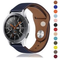 20mm 22mm Leather Band For Samsung Galaxy Watch 5/4 classic 5 Pro active 2/Gear S3 Smartwatch Bracelet Huawei watch GT 2 3 Strap