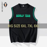 hot【DT】 Mens Oversized 5XL 6XL 7XL Size Joggers Sleeveless Male Basketball Fashion Dry