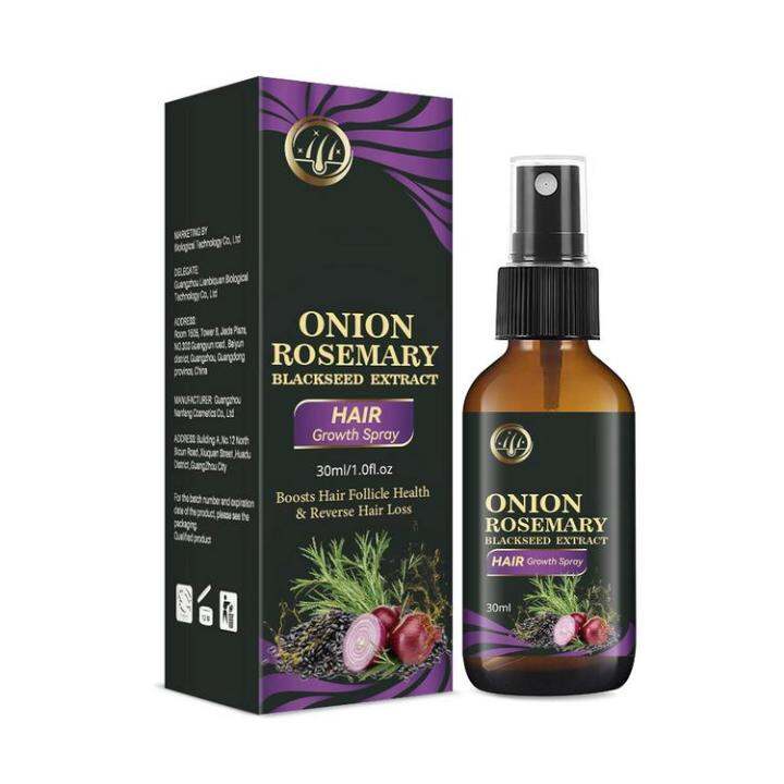 Onion Rosemary Spray 30ml Blackseed Hair Growth Mist Leave In Hair Growth Spray For Longer
