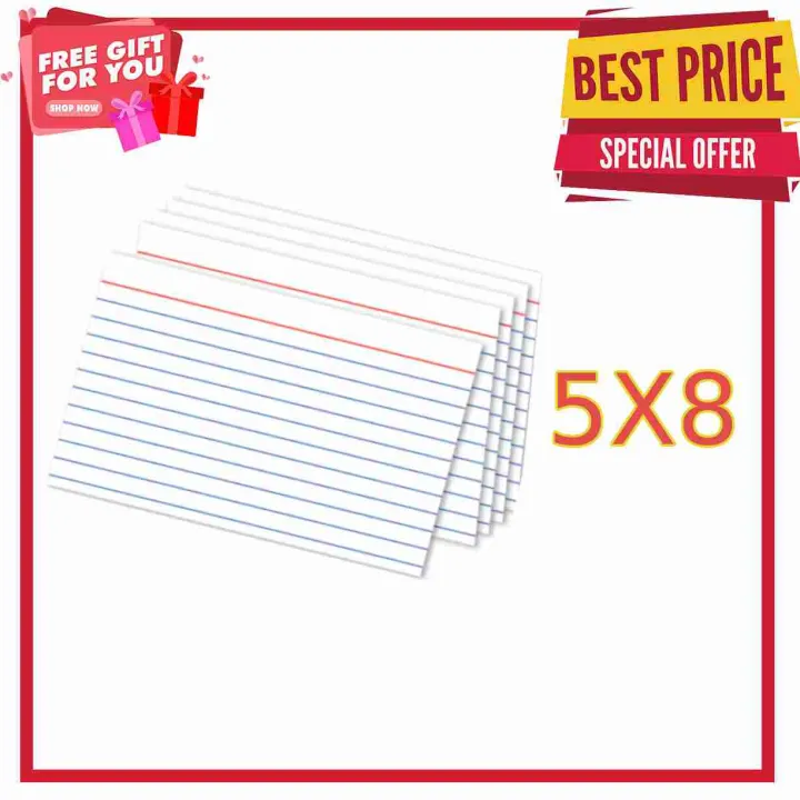 DATA Index Card 5x8 white (180gsm) 100pcs per pack Lazada PH