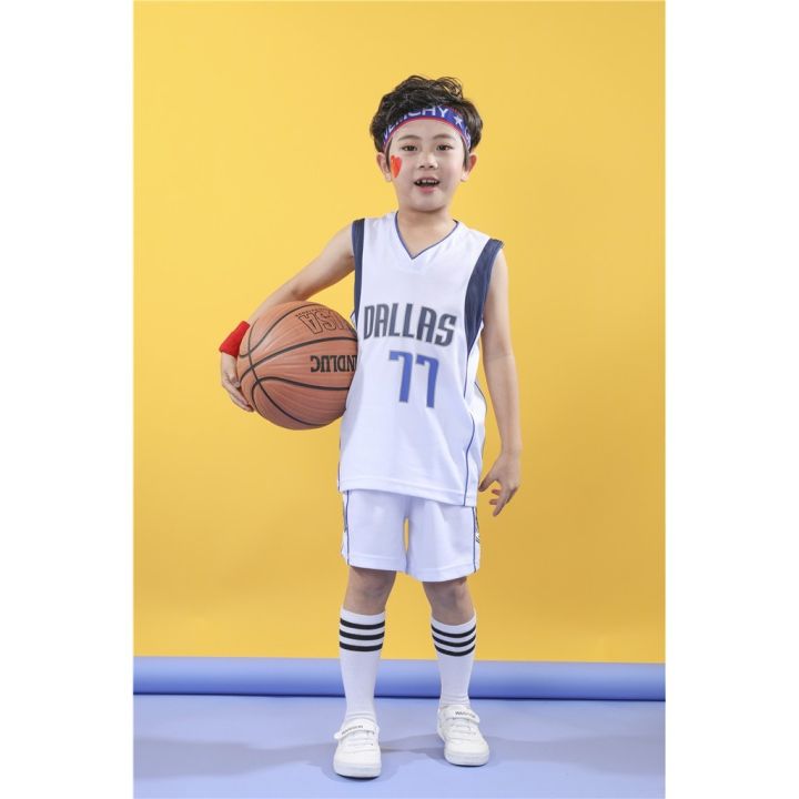 nba-dallas-mavericks-no-77-luka-don-i-jersey-kids-basketball-clothing-suits