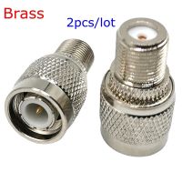 【DT】2pcs/lot TNC Male  To F Female Jack Straight Connector TNC Male Plug To F TV Female Imperial Coax Adapters Nickel Plated Brass  hot