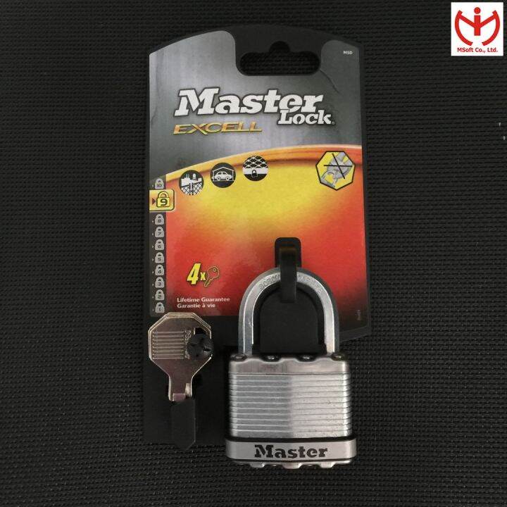 Ổ Khóa Master Lock M5 Thân Thép Lá Rộng 50mm MSOFT Lazada.vn