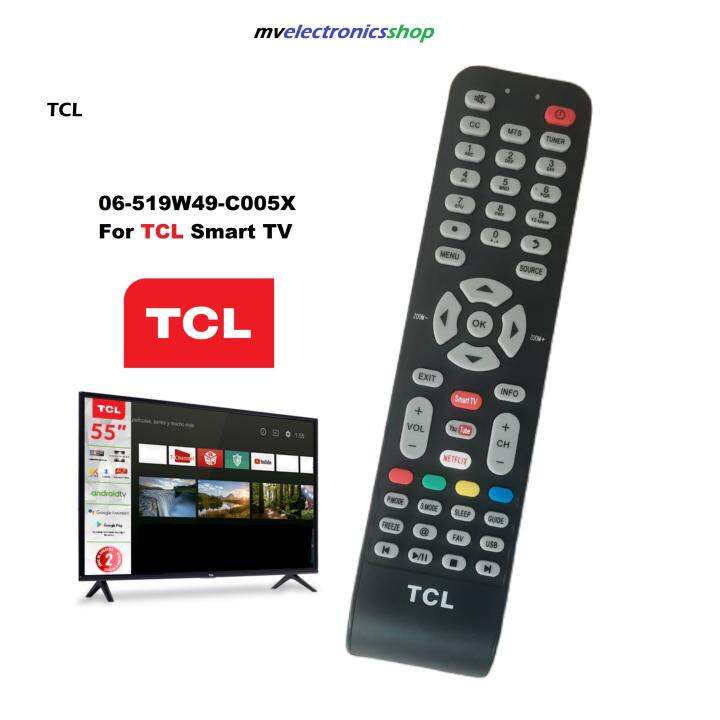 Remote Control 06519W49C005X for TCL Smart TV Lazada PH