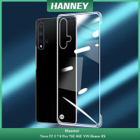 HANNEY สำหรับ Huawei Nova 5T 5 7 8 9 10 11 Pro 7SE 8SE 9SE Y9S Honor 8X เคสโทรศัพท์ Ultra Thin โปร่งใส Hard PC Frameless กันกระแทกฝาหลังปลอก WBK-03