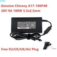 Chicony A17-180P4B 180W 20V ของแท้อะแดปเตอร์แหล่งกระจายไฟ AC A180A051P 9A สำหรับ GF65 MSI 10UE บาง WS66 Charger Laptop WS75