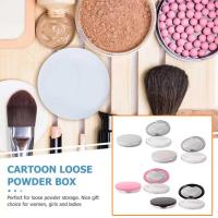 Plastic Loose Powder Compact Container With Mirror And Loose Empty Box Loose Net Puff Sifter Powder Powder) Ultra-thin &amp; Elasticated (Ships Without W9E5