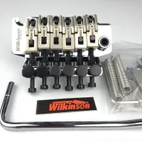 Wilkinson Licensed 6-St Electric Guitar Double Locking Tremolo  Bridge 42Mm R2 Nut Chrome Silver WODL1