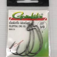 【แท้】Gamakatsu Offset EWG Worm Hooks Black 3/0