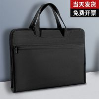 【Ready】? briefcase document zipper sle high-end mens bess nd office cloth