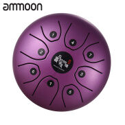 ammoon5.5 Inch Mini 8-Tone Steel Tongue Drum C Key Percussion Instrument