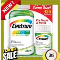 แท้ น้ำเข้าพร้อมส่ง Centrum [12v17 exp 7/23 Adults Multivitamin 425 tablets แถมขวดเล็ก 365+60 เม็ด #1ในไทย] วิตามินรวมผู้ใหญ่/เด็กโต เซนทรัม