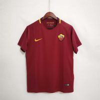 2022 2023 ล่าสุด เสื้อกีฬาแขนสั้น ลายทีมชาติฟุตบอล Roma 17-18 ชุดเหย้า สไตล์ย้อนยุค