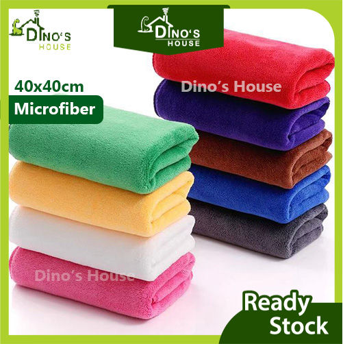 Plain Microfiber Cleaning Cloth Towel No-scratch Car Polishing