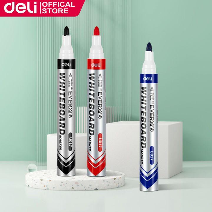 Deli 1.5mm whiteboard marker 1pc EU017 | Lazada PH