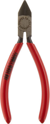 KNIPEX Tools - Electronics Diagonal Cutters (7681125) , Red