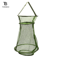 TONGBAO01 ตกปลา NET Fishing creel Tackle NYLON Landing NET Cast Fishing Network CAGE