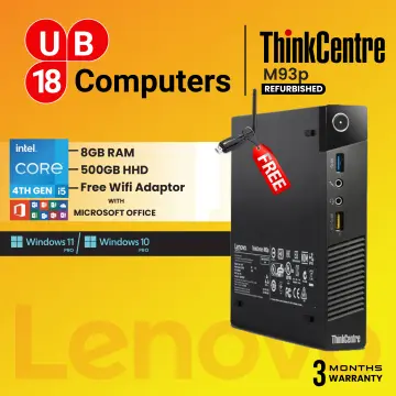 PC Computer Lenovo M93p Tiny Mini Micro Core i3 4th Gen 8GB RAM 1TB SSD WIFI