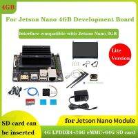 For Jetson Nano 4G Lite DEV Kit Black Replacement with Core Board+64G SD Card+CardReader+7Inch Display Screen+Camera+Network Card+Power