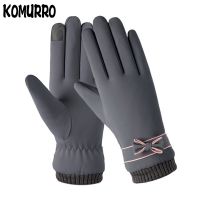 Fashion Winter Female Gloves Windproof Waterproof Internal Plush Warm Mittens Lady Touch Screen Skin friendly Soft Women Gloves